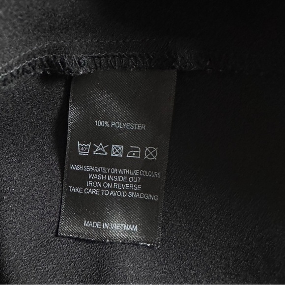 Feather & Bone Black Satin Midi Women's Skirt XS - Picture 3 of 7